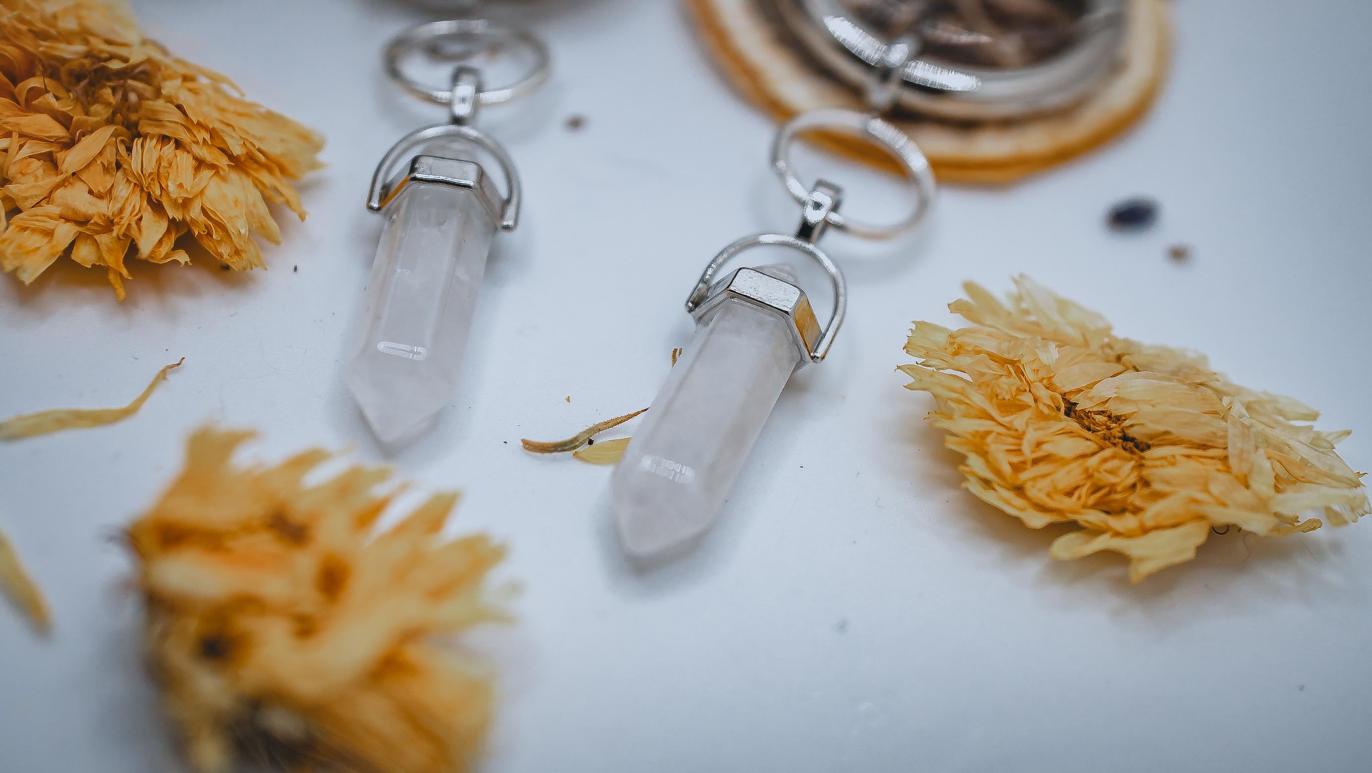 Clear Quartz Boot Charms