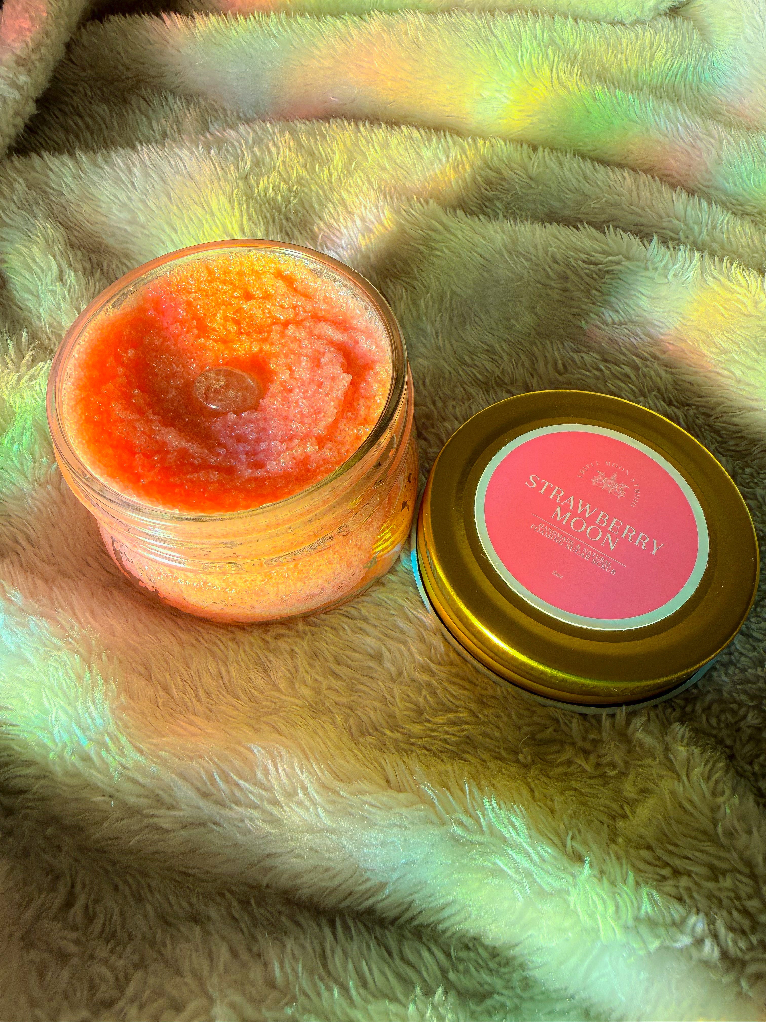 Strawberry Moon Foaming Sugar Scrub