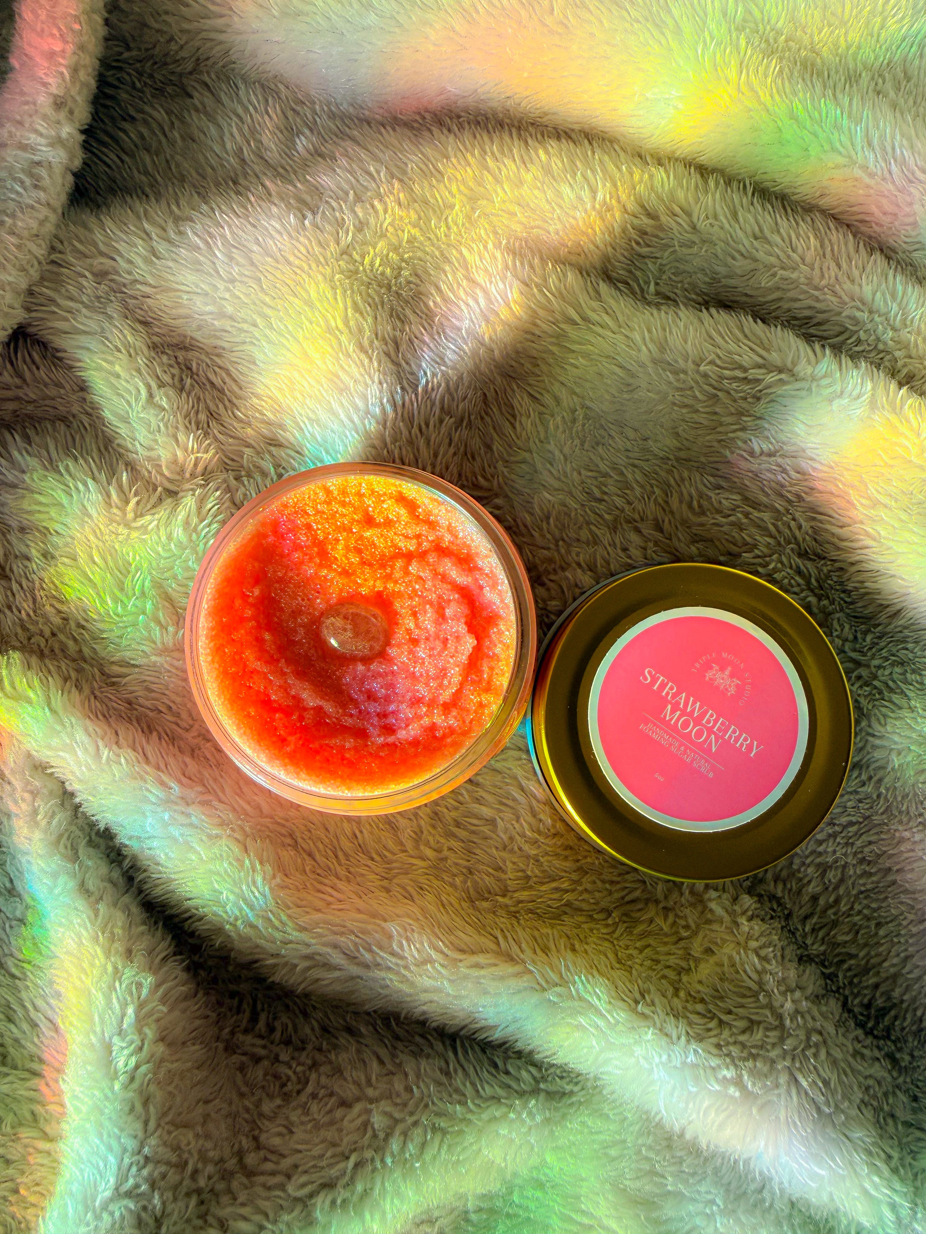 Strawberry Moon Foaming Sugar Scrub