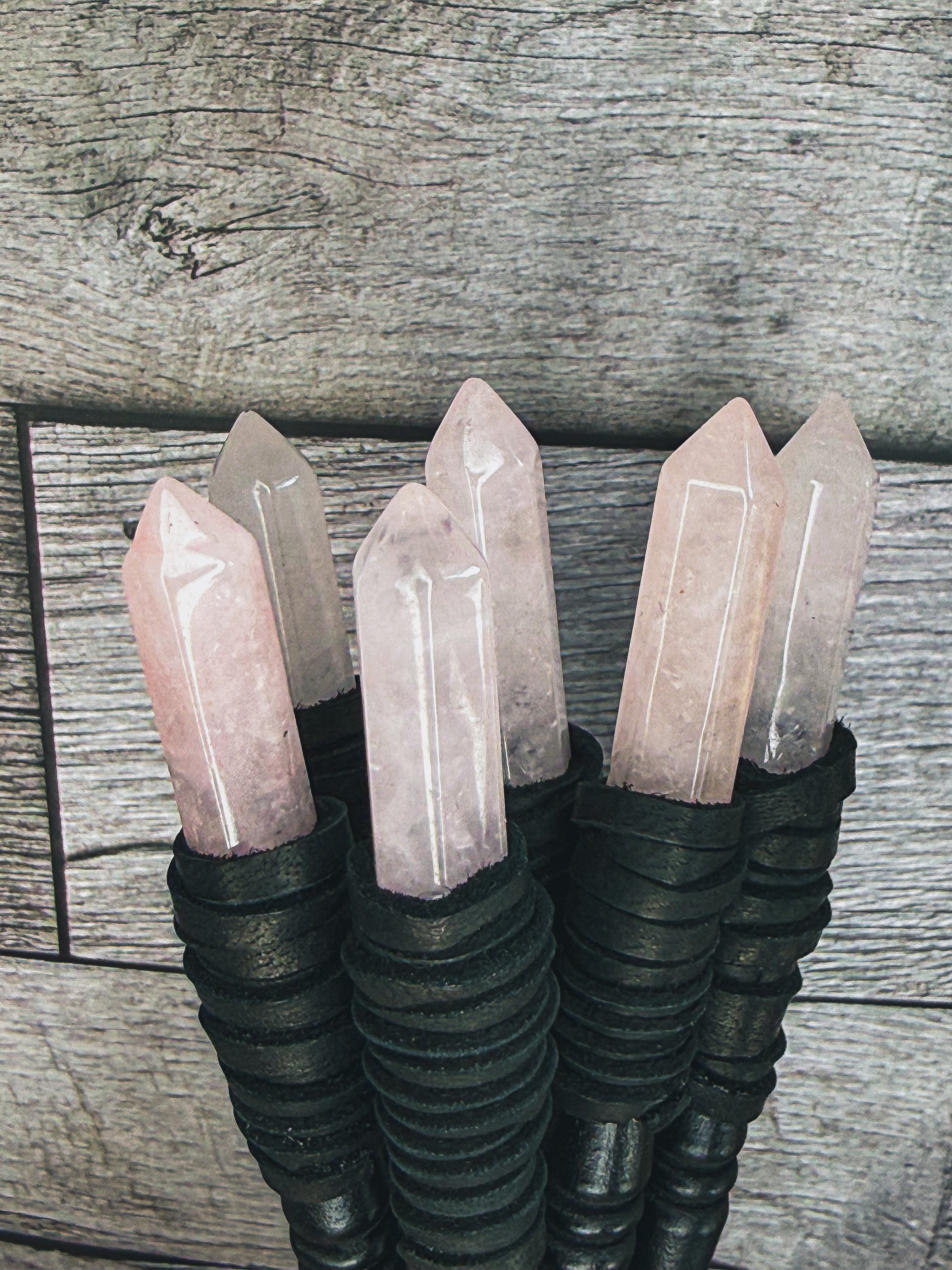 ROSE QUARTZ HAIR STICKS