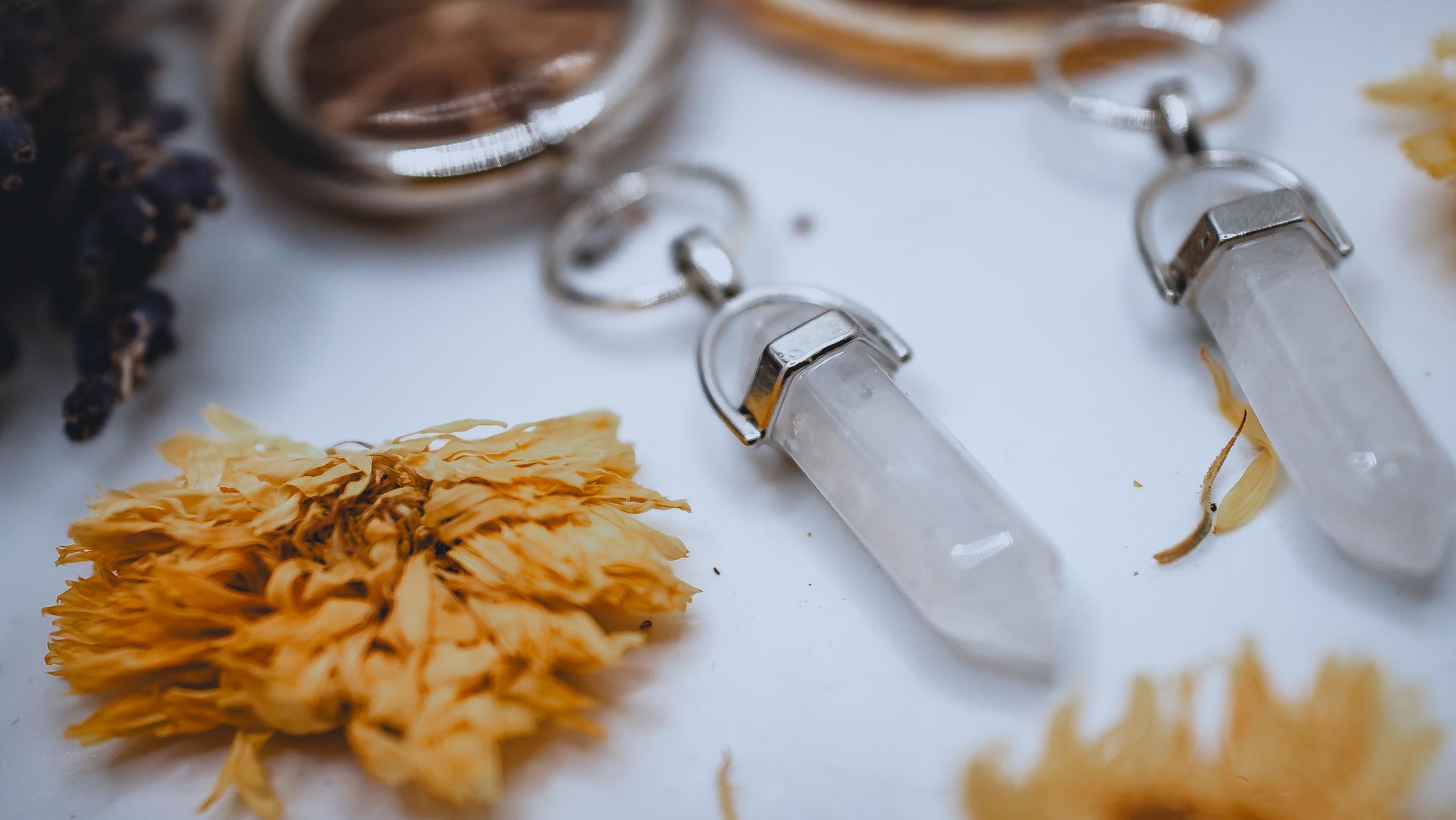 Clear Quartz Boot Charms